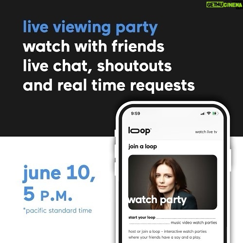 Saffron Burrows - 1.1K Likes - excited to host a pride watch party on @looptvofficial. head to their profile to download the app or search for it in the app store. going to be watching some of my favourite music videos. #pride #pridemonth #outandproud