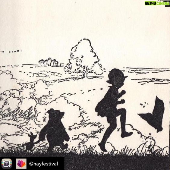 Saffron Burrows Instagram - Repost from @hayfestival using @RepostRegramApp - Piglet sidled up to Pooh from behind. "Pooh!" he whispered. "Yes, Piglet?" "Nothing," said Piglet, taking Pooh's paw. "I just wanted to be sure of you.” . - A.A. Milne, born #OnThisDay in 1882, in The House at Pooh Corner (illustrated by E.H. Shepard). #WinnieThePoohDay #aamilne #ehshepard