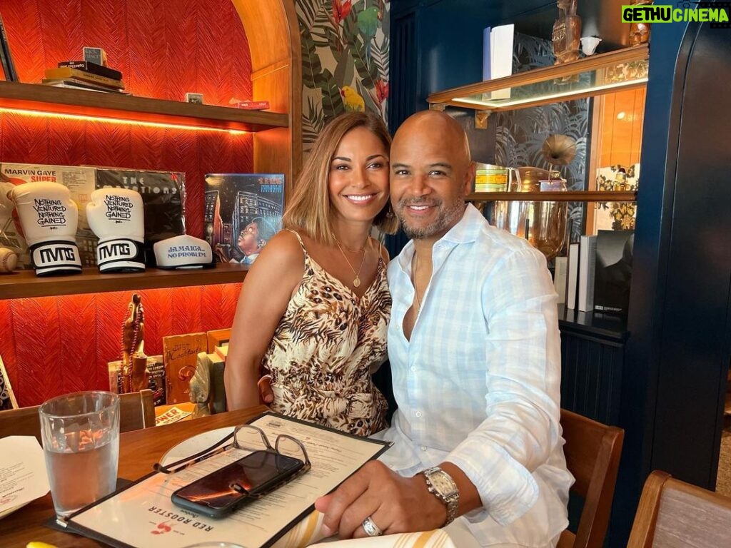 Salli Richardson-Whitfield Instagram - What a beautiful way to end our Miami trip and @americanblackfilmfestival weekend than with my beautiful husband, my kids and some of my best friends. Happy Father’s Day @alldondre I love you dearly. Red Rooster Overtown
