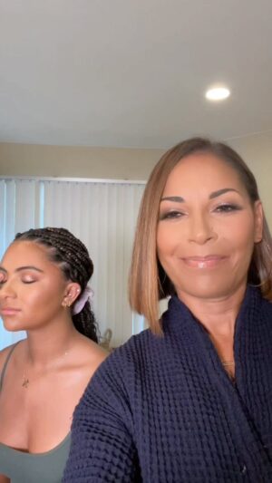 Salli Richardson-Whitfield Instagram - @leah_ladylike #ladylikefoundation thank you for having us. Your work in the community is most needed. @makeupbyhendra @aweinspired @parker.whitfield
