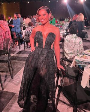 Salli Richardson-Whitfield Instagram - Photo dump alert. @essence as usual the luncheon was overwhelmingly fantastic. Always great to see so many friends. @regardstylehouse @makeupbydion dress by @maisonreemanahar