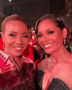 Salli Richardson-Whitfield Instagram - Photo dump alert. @essence as usual the luncheon was overwhelmingly fantastic. Always great to see so many friends. @regardstylehouse @makeupbydion dress by @maisonreemanahar