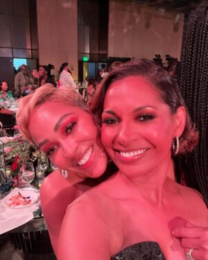 Salli Richardson-Whitfield Instagram - Photo dump alert. @essence as usual the luncheon was overwhelmingly fantastic. Always great to see so many friends. @regardstylehouse @makeupbydion dress by @maisonreemanahar