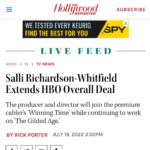 Salli Richardson-Whitfield Instagram - I can’t explain how much I love my @hbo @hbomax family. These last two years have been an amazing growing experience and to be able to produce and direct these two amazing shows is absolutely a gift. @winningtimehbo @gildedagehbo #womandirector #workingmom