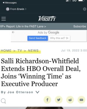 Salli Richardson-Whitfield Instagram - I can’t explain how much I love my @hbo @hbomax family. These last two years have been an amazing growing experience and to be able to produce and direct these two amazing shows is absolutely a gift. @winningtimehbo @gildedagehbo #womandirector #workingmom