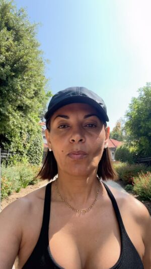 Salli Richardson-Whitfield Instagram - Yesterday when the sun  came out Deuce and I worked on our training from @calik9training  I can’t tell you how this has changed the friendship with my best Doggy. Thank you @anivaniart for you beautiful new workout pants. Your daughter brought me so much joy the other day. Best hugs on our block.