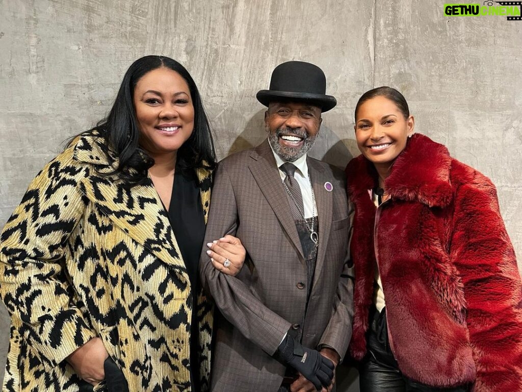Salli Richardson-Whitfield Instagram - Happy birthday @iamlelarochon Your heart is made of gold. Enjoy your day. Oh and yes , that is @benvereen you can see by our cheesy smile’s that we were very happy to meet you.