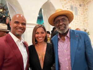 Salli Richardson-Whitfield Instagram - My heart is so heavy. I was given the honor to act with this man, Direct this man, play golf with this man and even share a cigar or two with this beautiful soul. @alldondre and I were always so happy to run into you and I’m so happy we were able to spend your 80th birthday with you. Heaven definitely has another angel. @officialrichardroundtree you will be missed.💔