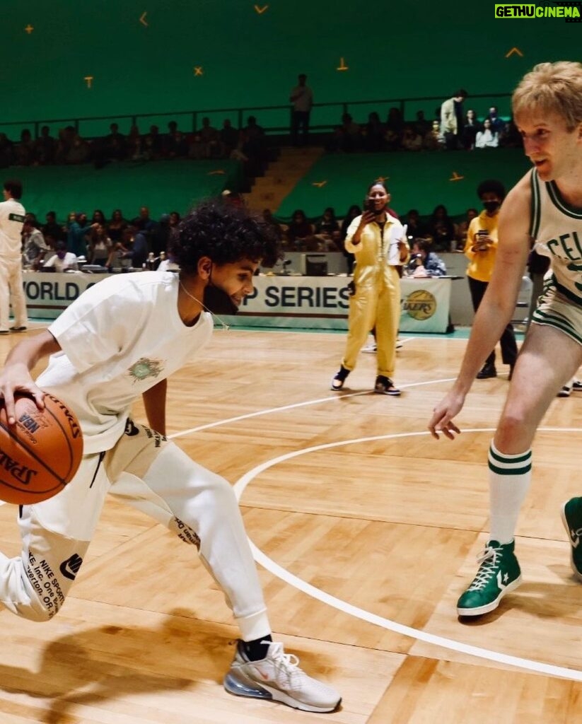Salli Richardson-Whitfield Instagram - @winningtimehbo has been a life changing moment for the whole family. He can now say he played with Larry Bird, and hung out with Kareem.KIND of lol.