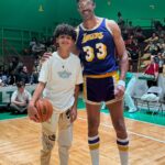 Salli Richardson-Whitfield Instagram - @winningtimehbo has been a life changing moment for the whole family. He can now say he played with Larry Bird, and hung out with Kareem.KIND of lol.