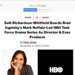 Salli Richardson-Whitfield Instagram - It looks like another exciting year is on the horizon. There is nothing better than working with an extraordinary Writer, and fantastic actors. @hbo @hbomaxes