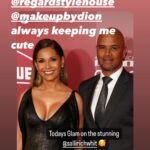 Salli Richardson-Whitfield Instagram - Beautiful night with my hubby @alldondre at the @aafca awards. @regardstylehouse @temraza @makeupbydion