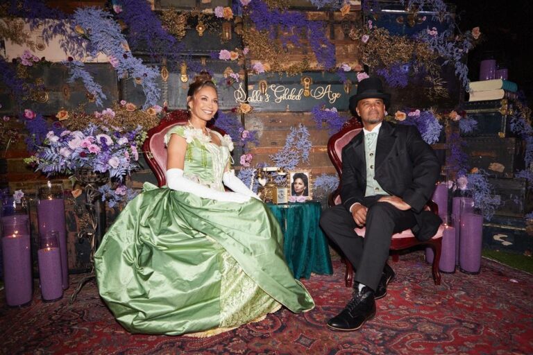 Salli Richardson-Whitfield Instagram - So my husband completely outdid himself this weekend and surprised me with a Gilded Age themed 55th birthday party. The love and thoughtfulness that was taken to achieve such a beautiful night was felt by all. @alldondre you are such a beautiful thoughtful husband and I love and appreciate you more as the years go on. #husbandgoals And I cannot forget @cairoscustomevents @jocelyndcrawford for helping bring this party to life. Photo dump, and video to come next.