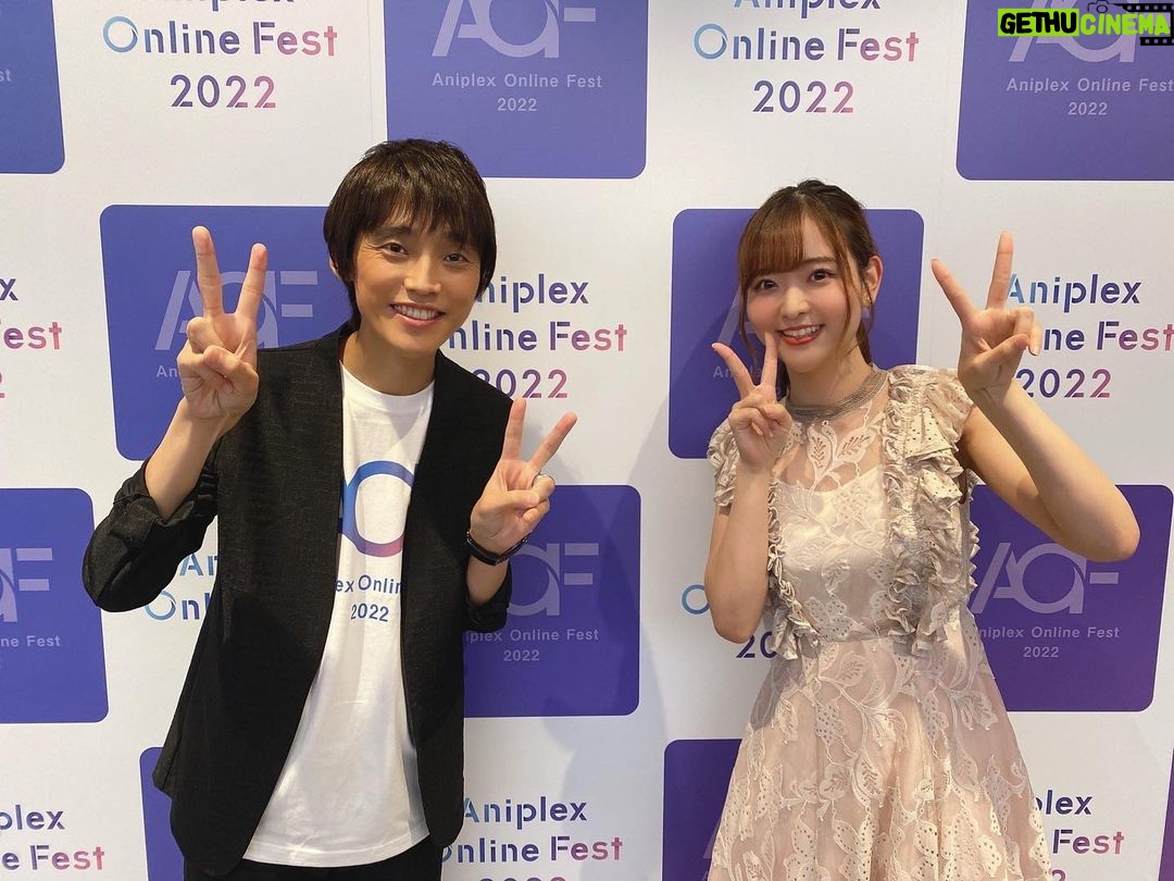 Sally Amaki Instagram - #AOF2022 ありがとうございました😊 初めてお客さんの前でMCを務めさせていただいたんですが、吉田さんの優しさに終始助けられてました😭本当にありがとうございます。そして超超超個人的になんですが、アメリカ時代に面白すぎて大好きで今までで一番見た妖狐×僕SSのイベントで司会をしていた吉田さんの隣でMCができてたことにずっと感動してました💃🏻! わ〜当時の私が聞いたらビックリするんだろうな〜😱 心の中で色々人生の伏線回収をしていて胸熱でした💃🏻!! . 皆さん、AOF2022 本当にありがとうございました😊