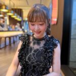 Sally Amaki Instagram - ずっと行きたかったカフェにこの間行ったよ🥰　お久しぶりのインスタ投稿です🥰 お洋服は　@snidel_official さんで萌ちゃんと色違い🥰 #カフェ　#cafe