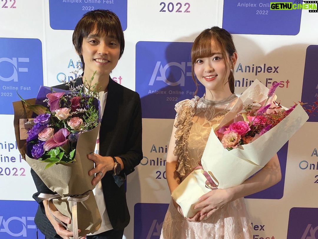 Sally Amaki Instagram - #AOF2022 ありがとうございました😊 初めてお客さんの前でMCを務めさせていただいたんですが、吉田さんの優しさに終始助けられてました😭本当にありがとうございます。そして超超超個人的になんですが、アメリカ時代に面白すぎて大好きで今までで一番見た妖狐×僕SSのイベントで司会をしていた吉田さんの隣でMCができてたことにずっと感動してました💃🏻! わ〜当時の私が聞いたらビックリするんだろうな〜😱 心の中で色々人生の伏線回収をしていて胸熱でした💃🏻!! . 皆さん、AOF2022 本当にありがとうございました😊