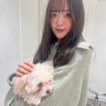 Sally Amaki Instagram - 明日は大切な撮影があるのでいつもお世話になってます美容室のRayreeeさん行ってきました🥰 そしたらなんと！🐶 わたげちゃん🥺わたげちゃんがいたよ🥺 可愛い🥺ずっとお膝の上で可愛かったです🥺 わたちゃん、またすぐ行くからね😭 前髪困ってたら巻き方教えて下さいました😊きっと明日は可愛く撮れるはず🥰 . What did we do to deserve puppy angels 😭💕she was so sweet 😭 Imma go back just for her 🐶💕😭