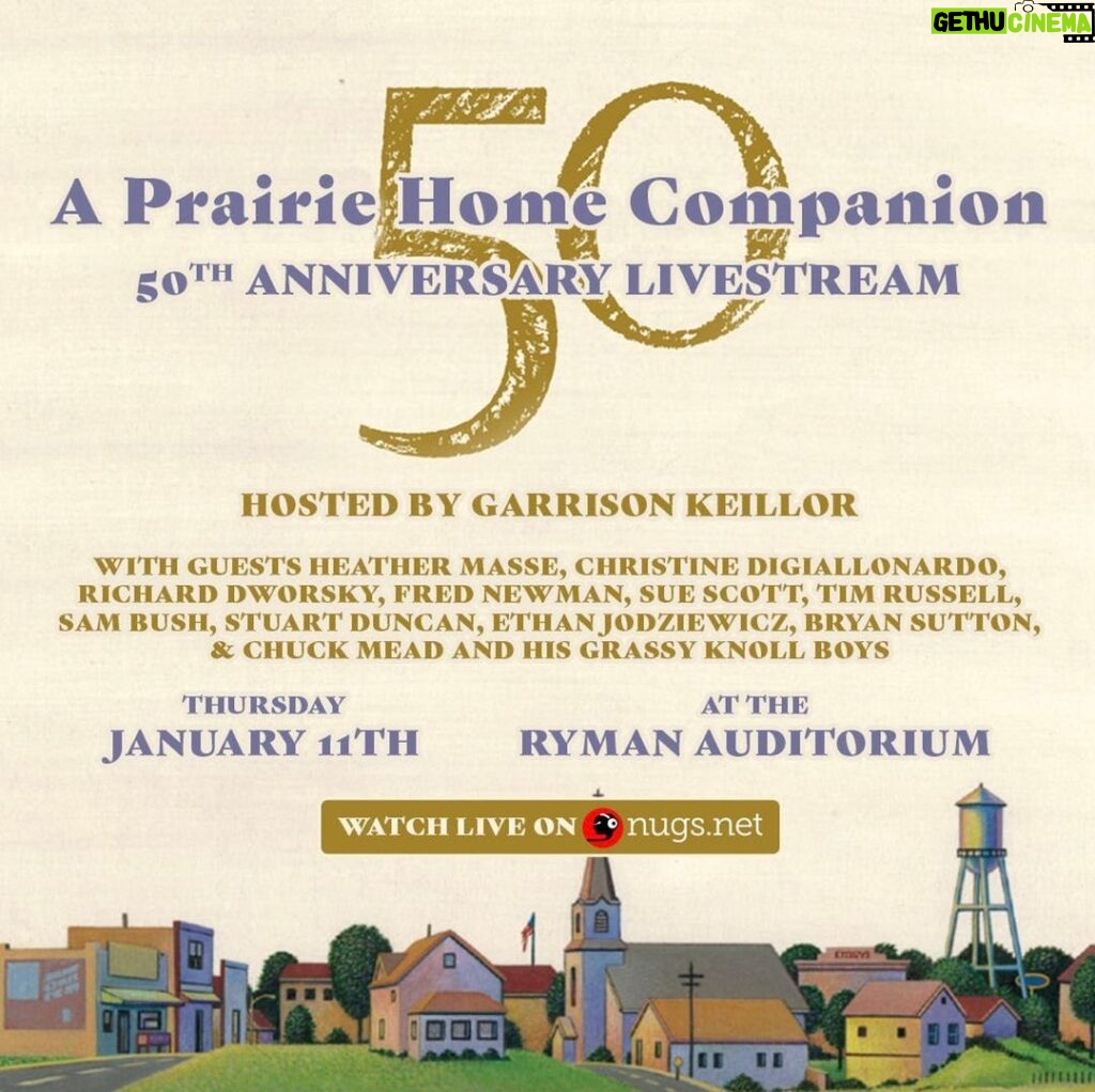 Sam Bush Instagram - LOW TICKET ALERT! Garrison Keillor's "A Prairie Home Companion American Revival" takes the stage tonight in Nashville, TN at @theryman. Sam will be there performing and celebrating this special 50th Anniversary of the show. Last minute ticket buyers, now's your chance to secure your spot. If you can't make it, you can purchase a live stream ticket! The Ryman Tkts: https://www.ryman.com/.../2024-01-11-prairie-home... Livestream Tkts: https://www.nugs.net/live-download.../35654-WEBCAST.html... #sambush #bluegrass #newgrass #sambushband #aprairiehomecompanionamericanrevival #theryman