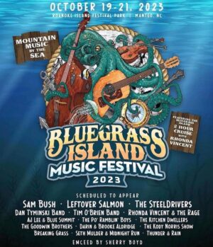 Sam Bush Instagram - Join Sam and band on island time this October at the @bluegrassislandmusicfestival! The festival will be held at Roanoke Island Festival Park in Manteo, NC from October 19th-21st. Bluegrass, open waters? What more could ya need?! Tkts and info: https://www.bluegrassisland.com/12thannual 

#sambush #sambushband #outerbanks #bluegrass #newgrass #bluegrassisland #manteo