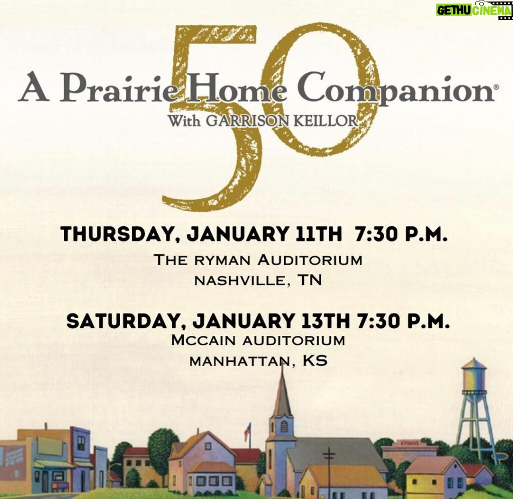 Sam Bush Instagram - Sam will be guesting at the next two performances of Garrison Keillor’s "A Prairie Home Companion American Revival" this week! Celebrating 50 years of this fantastic show! Don't miss it Thursday, 1/11 at @theryman in Nashville, TN or Saturday, 1/13 at the McCain Auditorium in Manhattan, KS! Tickets for 1/11: https://www.ryman.com/event/2024-01-11-prairie-home-companion-at-7-30-pm Tickets for 1/13: https://mccain.k-state.edu/events/2023-2024/24-01-13-a-prairie-home-companion.html #sambush #bluegrass #newgrass #sambushband #aprairiehomecompanionamericanrevival #theryman #mccainauditorium