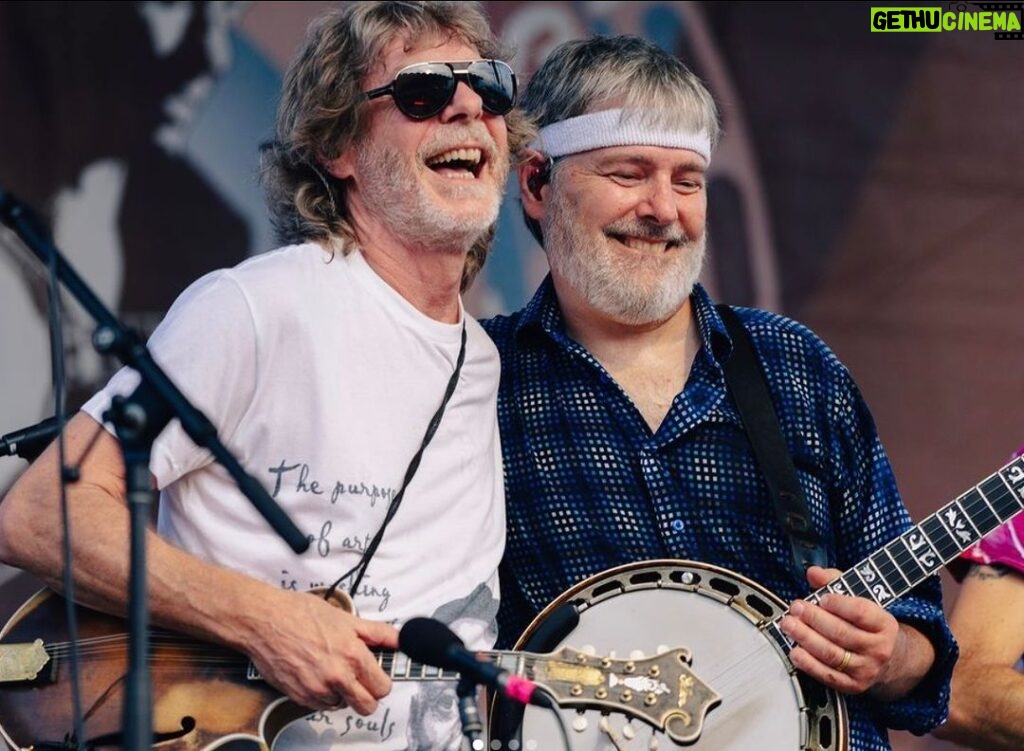 Sam Bush Instagram - Sam and @belafleckbanjo enjoying themselves, per usual, at @earlscruggsfest 2022! Don't forget, Sam, Béla and many more will be at @theryman on Saturday, January 6th for Earl's 100th Birthday Celebration! Tickets are almost sold out, so grab yours before they're gone! Tkts & info: https://www.ryman.com/event/2024-01-06-earl-scruggs-100th-birthday-celebration-at-8-pm #sambush #earlscruggs #earlscruggsfest #belafleck #rymanauditorium #nashville #tennessee #bluegrass #newgrass