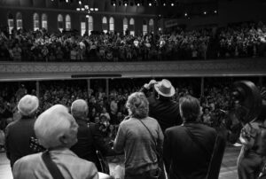 Sam Bush Instagram - Part Two! A night to remember at @theryman celebrating Earl Scruggs' 100th heavenly birthday, with the wonderful @jerrydouglas at the helm as Musical Director. Thanks to all who came to party with us!

Photos by @mthornphoto 

#sambush #earlscruggs #rymanauditorium #nashville #tennessee #bluegrass #newgrass