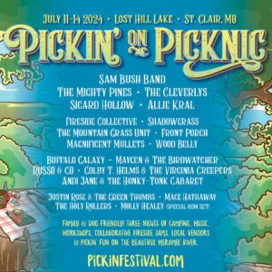 Sam Bush Instagram - Sam and band are headlining Pickin’ On Picknic (@pickinfestival) this July! Join the boys in St. Clair, MO at Lost Hill Lake (@losthilllakeevents) for some newgrass by the water! The festival is complete with camping, workshops, local vendors and, of course, jams for four days straight! Daily schedule TBA. Tkts on sale now: https://pickinfestival.com/tickets-2024/ 

#sambush #sambushband #newgrass #bluegrass #pickinonpicknic #losthilllake #stclair #missouri