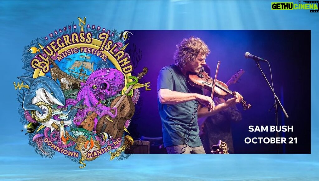 Sam Bush Instagram - Tomorrow be the first day of fall, but Sam and band still have plans for summer fun! The boys are heading to Roanoke Island Festival Park in Manteo, NC for the @bluegrassislandmusicfestival on Saturday, October 21st! Don't miss out on some newgrass by the sea! Tkts and info: https://www.bluegrassisland.com/12thannual #sambush #sambushband #outerbanks #bluegrass #newgrass #bluegrassisland #manteo
