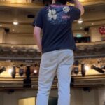 Sam Palladio Instagram - There’s a bright golden haze on the Wyndham’s as @sampalladio prepares for his first performance TONIGHT! 🤠 #oklahomawestend #sampalladio Wyndham's Theatre