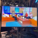 Sam Palladio Instagram - Throw back to last Sunday @sundaybrunchc4 chatting about the “Nashville Tour” new music and @oklahoma.westend Television Centre, London