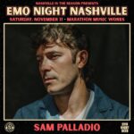 Sam Palladio Instagram – @emonightnashville is this Saturday @mmusicworks! Can’t wait to rock out with you all. What do you wanna hear? #altmusic #nashville #newmusic Nashville, Tennessee