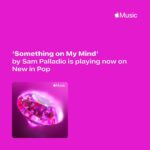 Sam Palladio Instagram – Thank you for the love @applemusic. This means the world. Stream “Something on My Mind” in Apple Music today.