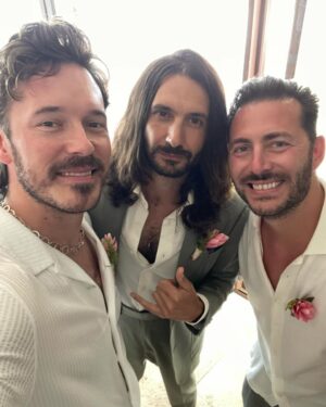 Sam Palladio Instagram - Congratulations to the beautiful couple and my dear friends @pauldominic_ and @madidefinitely. What a stunning couple and stunning wedding in Mexico.