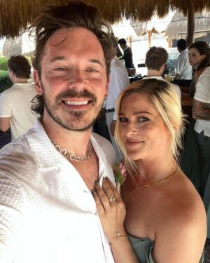 Sam Palladio Instagram - Congratulations to the beautiful couple and my dear friends @pauldominic_ and @madidefinitely. What a stunning couple and stunning wedding in Mexico.