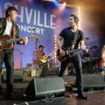 Sam Palladio Instagram - I can’t belive it’s been a month since we started the Nashville Reunion Tour in Glasgow! Amazing fans, amazing memories. What was your favourite moment? If you want to relive the great vibes, check out our new tour merch store at Nashvillereuniontour.com 📸 @christiegoodwin @eventimuk Eventim Apollo