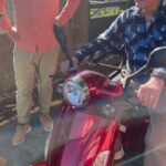 Sam Palladio Instagram - My grandpa Alan is bloody 101 today! Happy birthday! Still a speed daemon and adventure seeker. He only switched from a mountain bike about 2 years ago. He’s now fiddled with his scooter to get some extra juice out of it and it’s got the acceleration of a Tesla now. Please wish him happy birthday. Xx Penzance, Cornwall