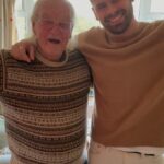 Sam Palladio Instagram - My grandpa Alan is bloody 101 today! Happy birthday! Still a speed daemon and adventure seeker. He only switched from a mountain bike about 2 years ago. He’s now fiddled with his scooter to get some extra juice out of it and it’s got the acceleration of a Tesla now. Please wish him happy birthday. Xx Penzance, Cornwall