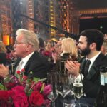 Samm Levine Instagram - Just thinking about that time I got seated next to the (true) president of the United States. An honor. • • • • • 📷= @juddapatow #PresidentBartlet #WestWing #FreeBooze