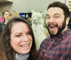 Samm Levine Instagram - You haven’t lived until your selfie with @thehmc gets photobombed by @caesarthenodramallama. #OnlyInPortland #OrWhereverLlamasAre #WizardWorld