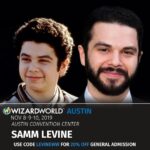 Samm Levine Instagram - Hey Austin!! I’m headed back your way with @wizardworld this weekend!! SO MANY great guests at this one. And I don’t want to spoil anything, but if you’re a #MovieTriviaSchmoedown fan, you’re DEFINITELY going to want to stop by my table. Trust me. . . . Don’t forget to use my discount code (LEVINEWW) to save on tickets!!