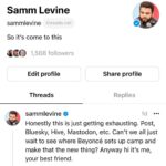 Samm Levine Instagram - You know the rules about not going to a second location with someone, but still, I say we roll the dice! www.threads.net/@sammlevine