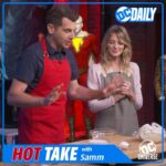 Samm Levine Instagram - On today’s #DCDaily, I join the amazing @aprilthebowlby and master chef @adamgertler in recreating @doompatroldcu’s dinner feast! I also take the opportunity to remind everyone that air fryers are lying to you. @thedcuniverse #DCUniverse