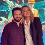 Samm Levine Instagram - ‪On today’s #DCDaily I had the overwhelming pleasure of chatting with the @DoomPatrolDCU’s own Elasti-Woman herself, @aprilthebowlby! Our panel also dives into the latest episodes of #YoungJustice and #Krypton. C’mon, just look how happy I am! Watch it now - link in bio!