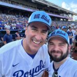 Samm Levine Instagram - Nothing but #BigSlickKC shenanigans this afternoon. Plus an unexpected cameo from future hall-of-famer Charlie Blackmon! We might’ve played an actual softball game, but who can be sure… Kauffman Stadium