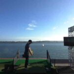 Samm Levine Instagram - When @topgolf invites you to hit balls off the USS Midway into San Diego Bay, you say yes. Even if you aren’t a golfer. And I am not a golfer. #BeginnersLuck #TopGolf #SDCC