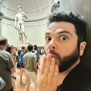 Samm Levine Instagram - Can’t believe the Italians just leave their porn out in the open like this. I’m aghast. There are 6th graders here!