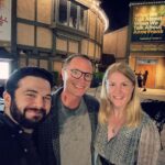 Samm Levine Instagram - The wife and I made the trip to San Diego to see our pal @joshmalinasjoshmalina’s new play ‘What We Talk About When We Talk About Anne Frank’. It’s brilliant (and so was he)! This is their final week of performances, so do yourself a favor and make a plan to see this show! #WhatWePostAboutWhenWePostOnInstagram Old Globe Theatre