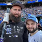 Samm Levine Instagram - Nothing but #BigSlickKC shenanigans this afternoon. Plus an unexpected cameo from future hall-of-famer Charlie Blackmon! We might’ve played an actual softball game, but who can be sure… Kauffman Stadium