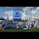 Samm Levine Instagram - Nothing but #BigSlickKC shenanigans this afternoon. Plus an unexpected cameo from future hall-of-famer Charlie Blackmon! We might’ve played an actual softball game, but who can be sure… Kauffman Stadium