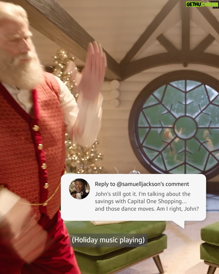 Samuel L. Jackson Instagram - @johntravolta is STILL the man with the red savings bag, and he's pulling a few new moves this holiday season with Capital One Shopping. @CapitalOne #CapitalOnePartner.
